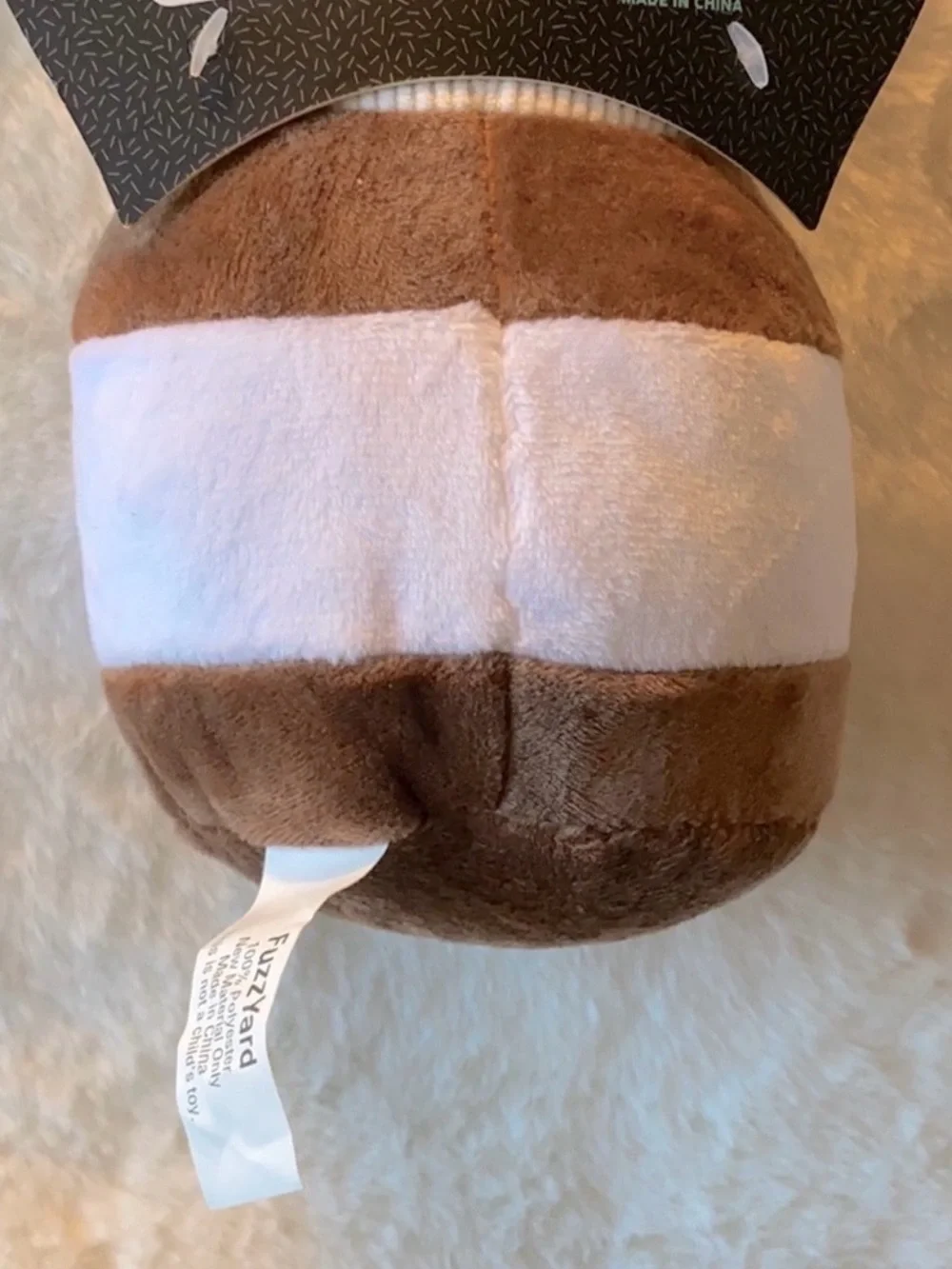 2nd Mutella Plush Dog Toy - Brown & White